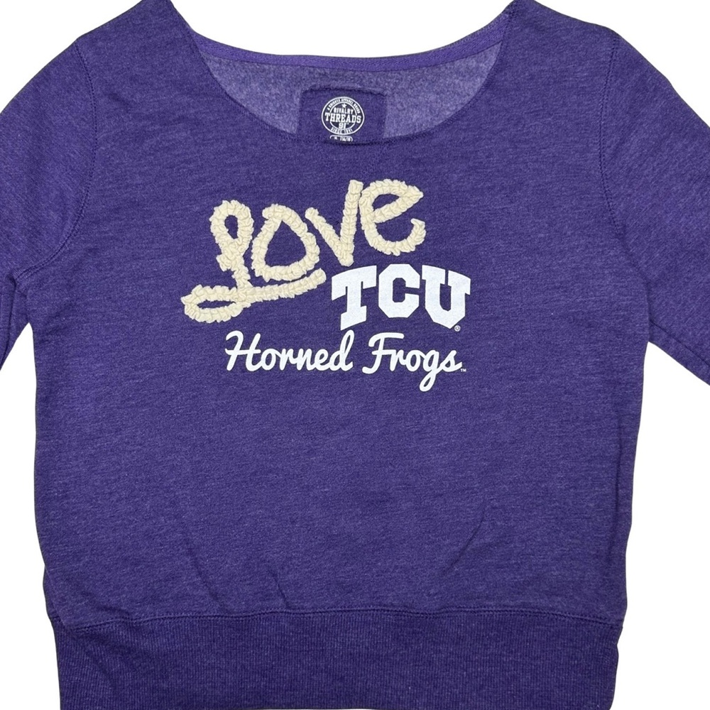 Rivalry Threads Texas Christian University TCU Horned Frogs Sweatshirt - Picture 2 of 4